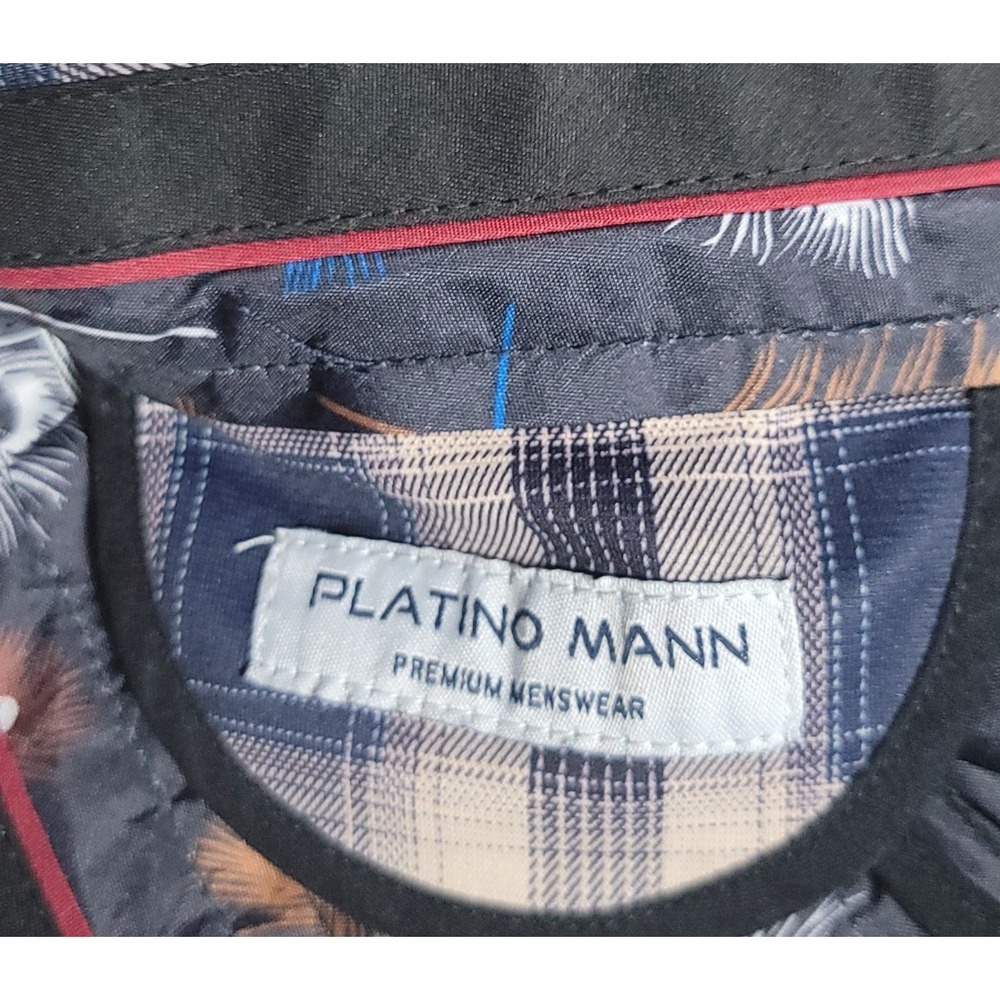 Platino Mann Plaid Blue Brown Golf Performance Regular Fit Chino Pants SZ 38x32 - Picture 5 of 8